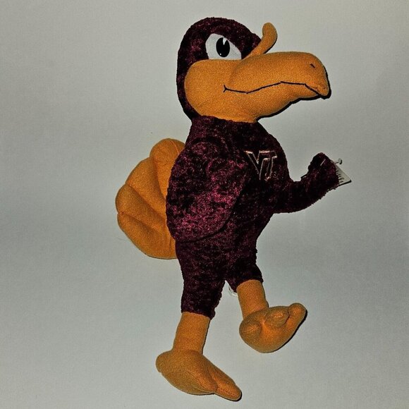 Hokie Bird Plush VT Virginia Tech Mascot 16" Stuffed Toy Factory Collegiate - Picture 3 of 10